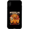 Labrador Retriever Morning Coffee Lover Custodia per iPhone XS Max Morning Lab Coffee recuperato entrambi