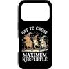 Confusione Divertente Meme Sarcastico Custodia per iPhone 17 Pro Off To Cause Maximum Kerfuffle