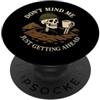 Sexton Pride Six Feet Deep Tombstone Dig Gravedigger Cimitero Operaio Scavare Graves Graveyard Crew PopSockets PopGrip Adesivo