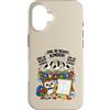 Owl Classroom Humor Club for Students Te Custodia per iPhone 16 Seagull & Owl Be Ready Kinder divertente ritorno a scuola studente