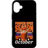 Autumn Pumpkin Coffee Lover Vibes Custodia per iPhone 16 Plus Cozy Pumpkin Spice Stagione ottobre Coffee Lover