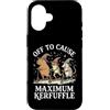 Confusione Divertente Meme Sarcastico Custodia per iPhone 16 Off To Cause Maximum Kerfuffle
