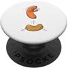 July 4th Gear Divertente hot dog che salta nel panino salsiccia barbecue alta immersione PopSockets PopGrip Adesivo