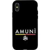 Italy & Co Custodia per iPhone X/XS Amuni Trinacria Minimalista