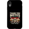 Retro Gratitude Vintage Aesthetic Custodia per iPhone XR Note di ringraziamento scritte con amore Retro Sunset