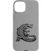 alligator graphic tee Custodia per iPhone 15 Plus Fauna selvatica xilografica vintage Open Jaw Gator