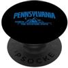 US States United States USA Country Amer Pennsylvania Stato Federale Keystone Stati Uniti d'America PopSockets PopGrip Adesivo