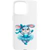 Whimsical Bunny Designs Custodia per iPhone 15 Pro Max Carino Bunny Ballerina Blu Tutu Danza Coniglio