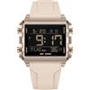 Forrader Orologio digitale quadrato da uomo con numeri grandi, quadrante grande, orologio da polso per uomo e donna, impermeabile, LED, unisex, elettronico, con sveglia, data, cronometro, Cinturino
