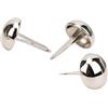 shenruifa 50 Rivetti a Bottone in Lega di Zinco da 15 Mm a Forma di Fungo con Decorazione Fai da Te per Scarpe da Borsa, Cappelli, Accessori per Vestiti (Argento 15 mm)