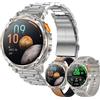 SGDDFIT smartwatch uomo con funzione telefono, batteria 1100 mAh, orologio sportivo AMOLED da 1,7 con chiamate Bluetooth, orologio fitness con monitor del sonno, impermeabile 5 ATM, per iOS Android, 3