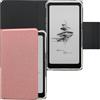 GOVTVA Custodia a libro magnetica rimovibile 2 in 1 per Onyx Boox Palma2 (2024) Cover trasparente in TPU con funzione sleep/wake automatica, chiusura magnetica fibbia (panno rosa rosa)