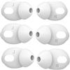 Wiki VALLEY Cuscinetti auricolari per Airpods 4 ganci auricolari in silicone antiscivolo, per auricolari compatibili con Apple AirPods 4 White (Ear Cover Tips for Airpods4 L R)