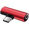 MOIDHSAG 2 in 1 USB C su 3 jack per cuffie da 5 mm + adattatore di ricarica di tipo C USB C su Aux S23-S22 S21-S20