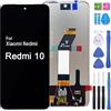 iYAiYO Schermo Display Digitalizzatore Touch Screen Ricambio Compatibile con Xiaomi Redmi 10 21061119AG, 21061119DG, 21061119AL Schermo Completo con Strumenti-Nero