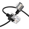 Thzzhnno Cavo Ethernet Cat6A ad Angolo Retto di 90 Gradi 1M, Cat6 Rj45 LAN Cavo Patch Ethernet Fino ad Alta Velocità 10Gbps 550MHz per PC, Router, Stampanti, Modem