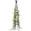 Generico Traliccio da Giardino per Piante Rampicanti 130/170cm, Giardino Obelisco in Metallo Antiruggine, Supporto Pers Piante Rimovibile E Regolabile in Altezza, per Giardini, Patii