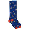 Gallo Calze lunghe uomo cotone blu fantasia cani