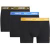 Nike Trunk 3Pk Color Blk Uni Gld/Lig Phto Blu/Olv, Large EZ1 - Blk Uni Gld Lig PHTO Blu Olv Large