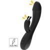 She-E-O E-Stim Rabbit Vibrator Black