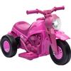 AIYAPLAY Moto elettrica per bambini 2-5 anni, 3 ruote, 6 V, 3 km/h, con funzione bolle, luci e suoni, rosa | Aosom Italy