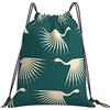 Generic Unisex Borsa Coulisse Art Deco Birds Sacca Sportiva Leggero Zaino da Viaggio per Sport Spiaggia Donna 36X42Cm