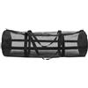 Generic Borsa Porta Palloni Basket in Pvc Nero Grande Capacità e Rete Resistente, Tracolla Regolabile per Attività Sportive All'aperto e Allenamenti