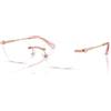 Swarovski SK1031 4014 - Occhiali da Vista Rimless Oro Rosé Donna