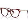 Swarovski SK2044 1073 - Occhiali da Vista Farfalla Borgogna Trasparente Donna