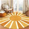 Lahome Tappeto rotondo Boho, lavabile, antiscivolo, piccolo, rotondo, morbido, per camera da letto, ingresso, soggiorno, sala da pranzo