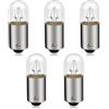 SOFOC BA9S 12V Halogen Bulb Warm White Auto/Aircraft Dashboard Indicators Reading Lights Courtesy Lamps Number Plate Lamp & Dome Lights 5Pcs