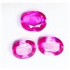 rogem54 Naturale Zaffiro Rosa Taglio Ovale 19.50 KT / 3 Pezzi Loose Gemma Con Omaggio
