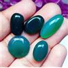 rogem54 100% Naturale Onice Verde Gemma Sfusa 34.70 Ct/ 5 Pz Lotto Con Regalo Gratuito
