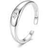 Milacolato S925 Anelli Piedi Donna in Argento Sterling Anelli a Regolabile | Ipoallergenici Anello per il Dito del Piede Opal Star Daisy Gioiello da Spiaggia Estivo Regalo