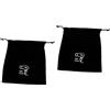TOVINANNA 2pezzi Borsa Organizer Flanella Per Asciugacapelli Con Coulisse Sacchetto Porta Accessori Per Per Viaggi e Casa Colore Nero