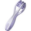 MEYZJRC Massaggiatore Dita Roller per Palmo Mano con Rullo Manuale Doppio Materiale Silicone PP Favorisce Sollievo Da Fatica Adatto a Tastieristi Sportivi Att, Viola