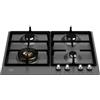 Bertazzoni P604LHERNE piano cottura Nero, Acciaio inox Da incasso 60 cm Gas 4 Fornello(i)