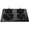 Bertazzoni P604LPROGNE piano cottura Nero Da incasso 60 cm Gas 4 Fornello(i)