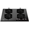Bertazzoni P604PROGNE piano cottura Nero 60 cm Gas 4 Fornello(i)