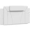 vidaXL Cuscino Testiera Viana Bianco 100 cm in Similpelle