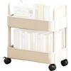 cenrf Carrello Scaffale Mobile, Carrello Portaoggetti a 2 Livelli, Carrello Portaoggetti Multifunzionale per Massimizzare lo Spazio, Carrello Portaoggetti, Carrello Portaoggetti Mobile per Cucina Salotto