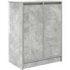 vidaXL Scarpiera Grigio Cemento 57x34x76 cm in Legno Multistrato, armadietti per Scarpe, scaffale per Scarpe, scarpiera, Contenitore per Scarpe