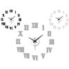 VIRTIME Orologio da Parete Adesivo Eva Wall Stick Numeri Romani 50 x 50 cm 3 Colori