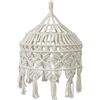 CvbGNJm Paralumi, Paralume Paralume Lampada a sospensione Copertura for lampada a sospensione Paralume in macramè fatto a mano con corda di cotone Paralume for lampada da soffitto Lampadina non inclusa Paralu