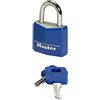 Master Lock 9131EURDCOL Lucchetto a Chiave in Alluminio Rivestito, Multicolore(Casuale), 3 x 5.2 x 1.6 cm