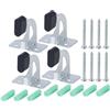 Hoite 2 set di ganci da parete per avvolgitubo da giardino, porta tubo dell'acqua, ganci di facile installazione per cortile, garage, esterno