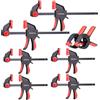 Spurtar Set di 8 morsetti da falegname 150 mm e 300 mm morsetti