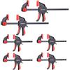 Spurtar Set di 6 morsetti da falegname 150 mm e 300 mm morsetti