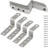 Harskiyer 12 staffe angolari a forma di Z, altezza 2,5 cm, in metallo a forma di Z, staffe per mensole e mobili, fissaggio con viti