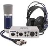 SUBZERO BASE-2 Kit Studio di Registrazione Audio Musicale con Microfono, Interfaccia Audio e DAW
